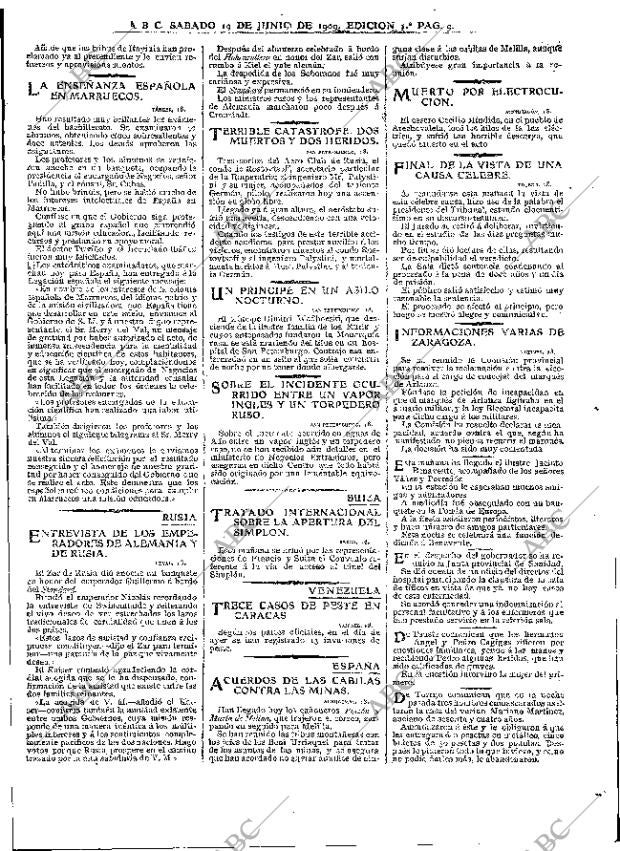 ABC MADRID 19-06-1909 página 9