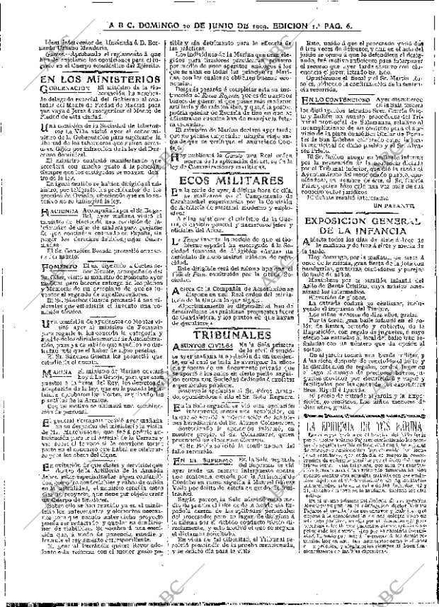 ABC MADRID 20-06-1909 página 6