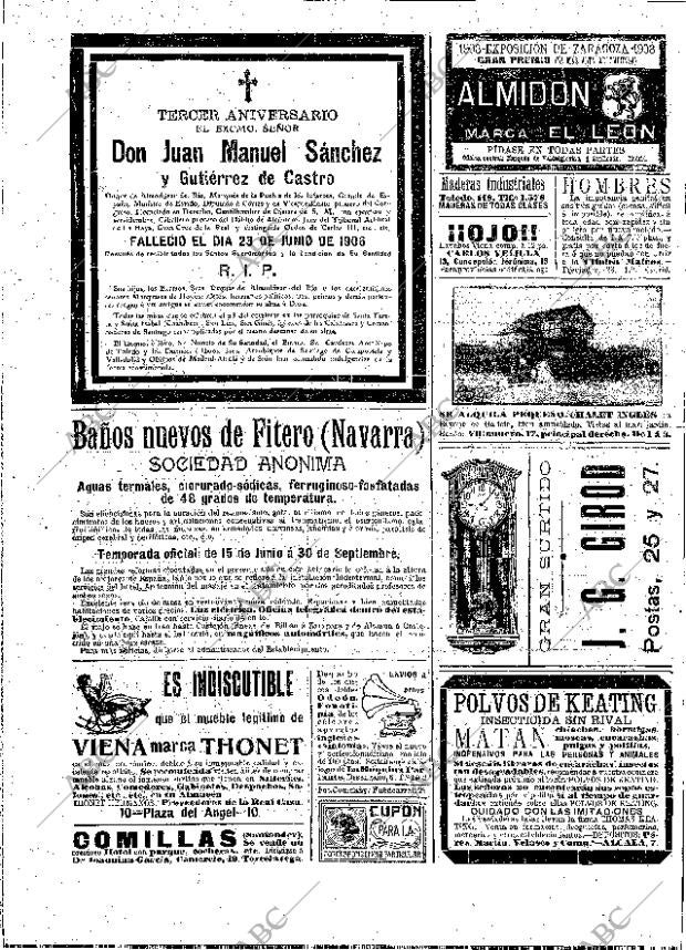 ABC MADRID 22-06-1909 página 16