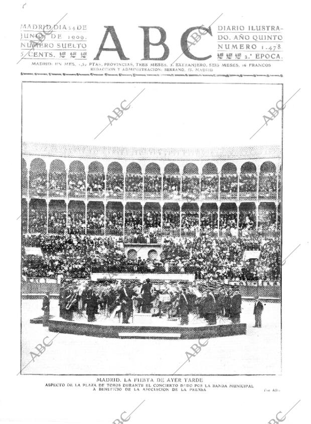 ABC MADRID 24-06-1909 página 1