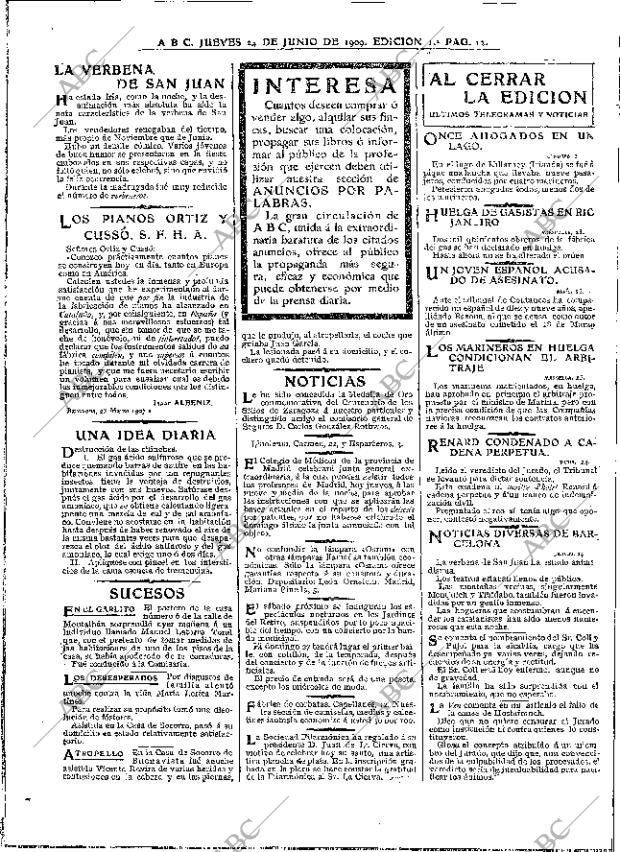 ABC MADRID 24-06-1909 página 12