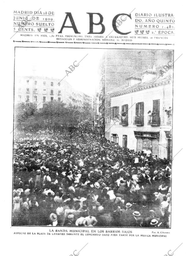 ABC MADRID 28-06-1909 página 1