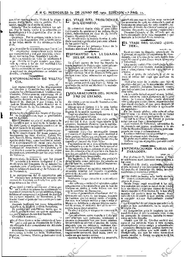 ABC MADRID 30-06-1909 página 11