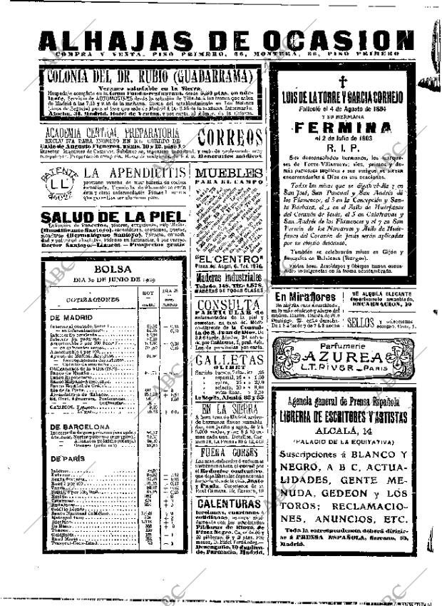 ABC MADRID 01-07-1909 página 2