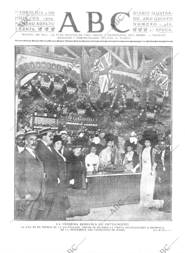 ABC MADRID 04-07-1909 página 1