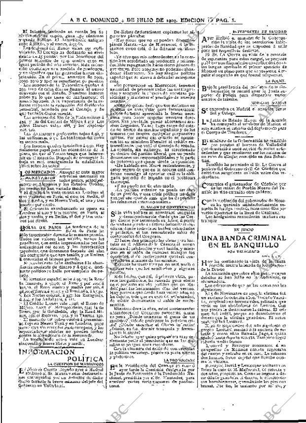 ABC MADRID 04-07-1909 página 5