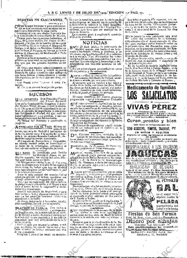 ABC MADRID 05-07-1909 página 12
