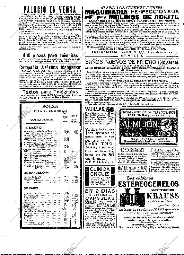 ABC MADRID 07-07-1909 página 2