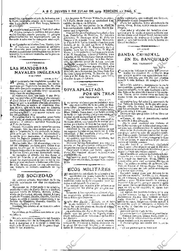 ABC MADRID 08-07-1909 página 5
