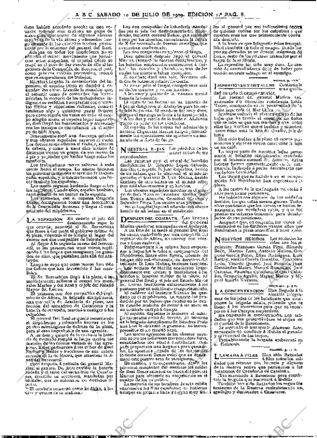 ABC MADRID 10-07-1909 página 8