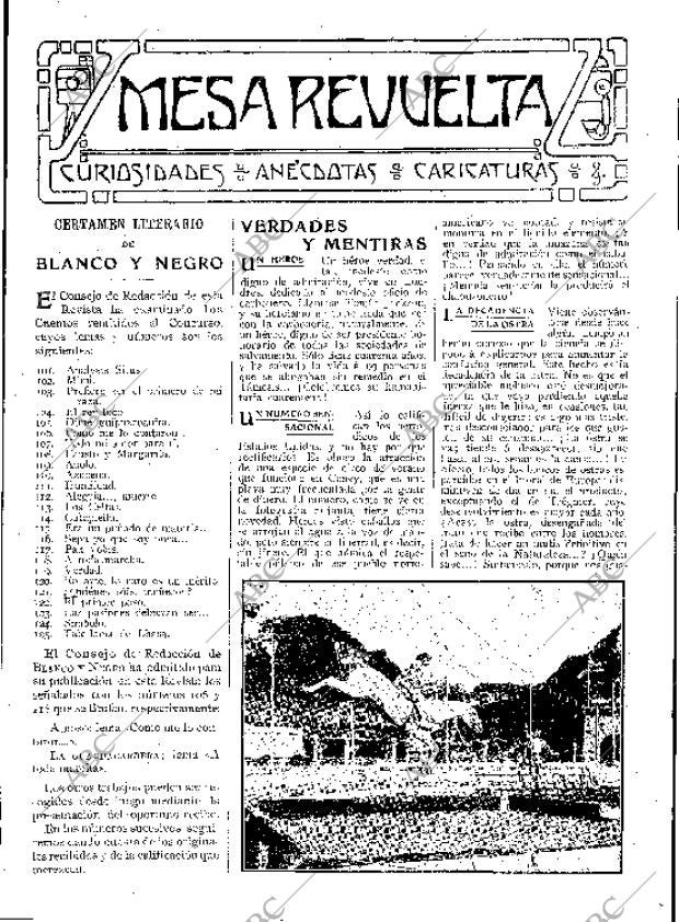BLANCO Y NEGRO MADRID 10-07-1909 página 23