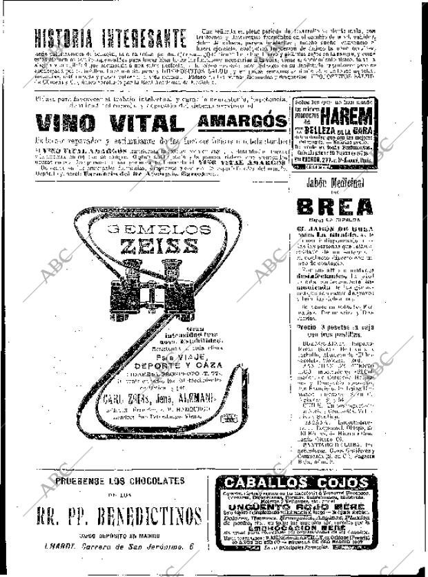 BLANCO Y NEGRO MADRID 10-07-1909 página 6