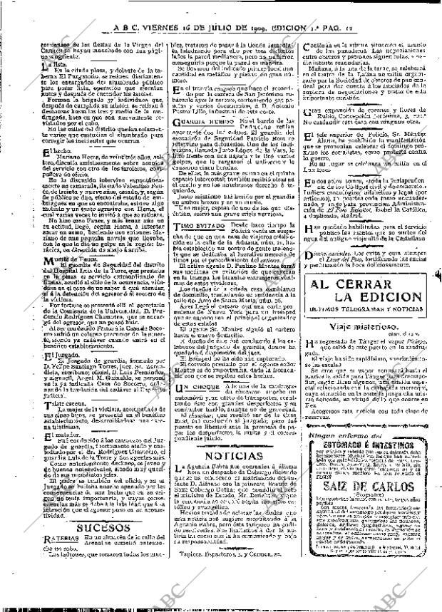 ABC MADRID 16-07-1909 página 12