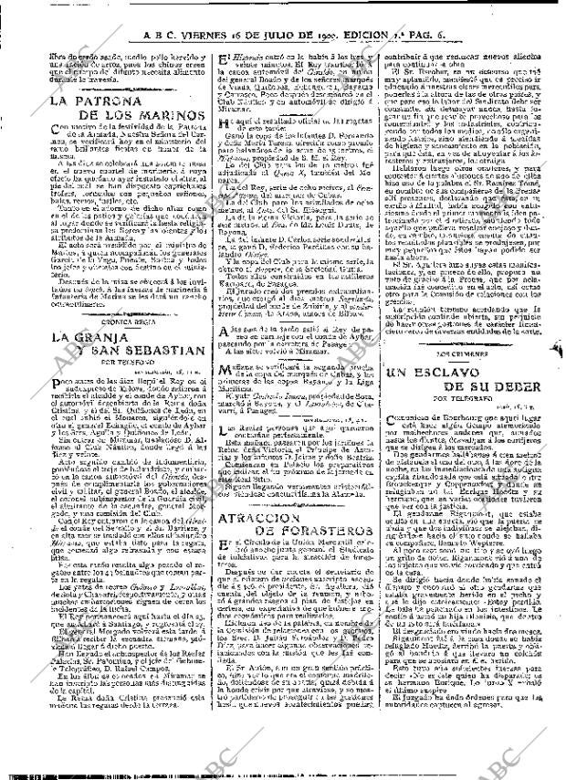 ABC MADRID 16-07-1909 página 6