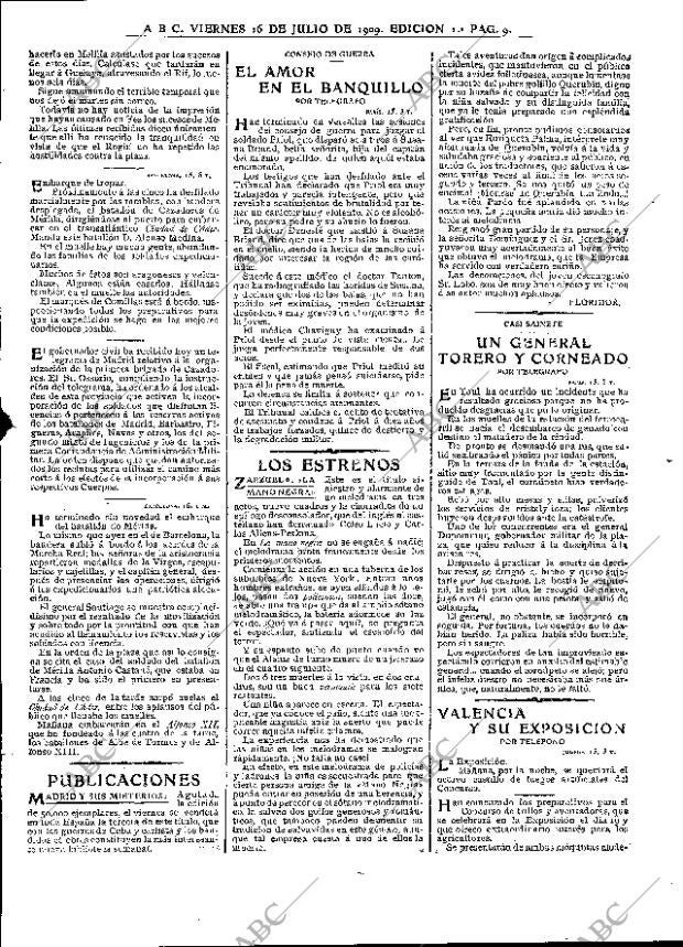 ABC MADRID 16-07-1909 página 9
