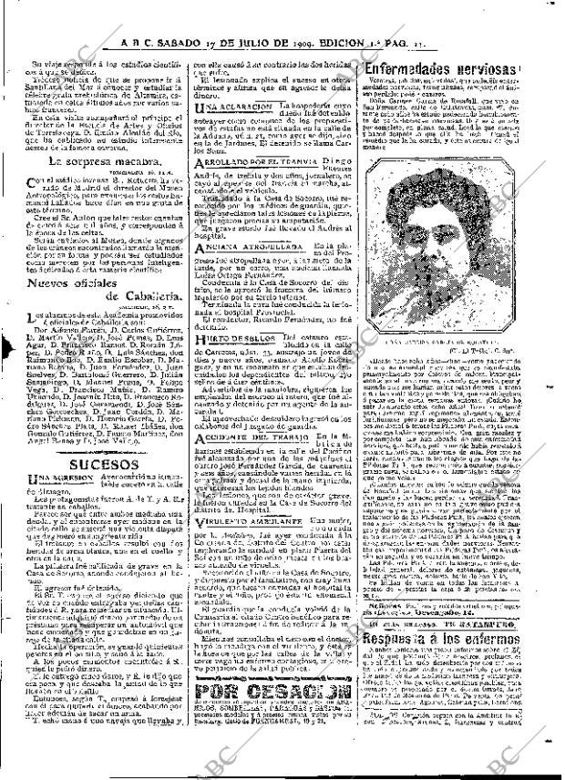 ABC MADRID 17-07-1909 página 11