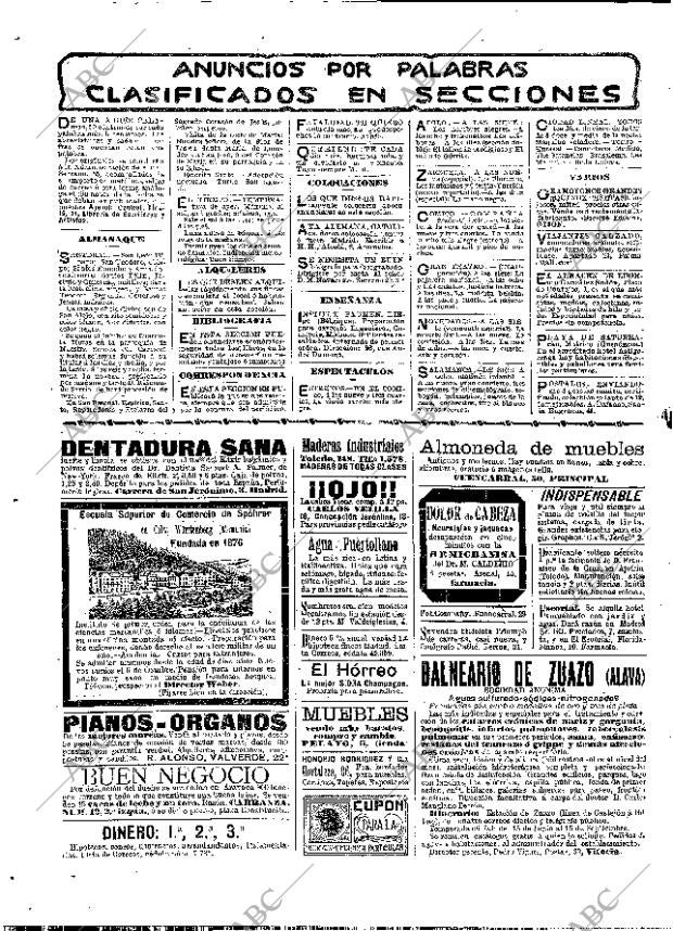 ABC MADRID 17-07-1909 página 16