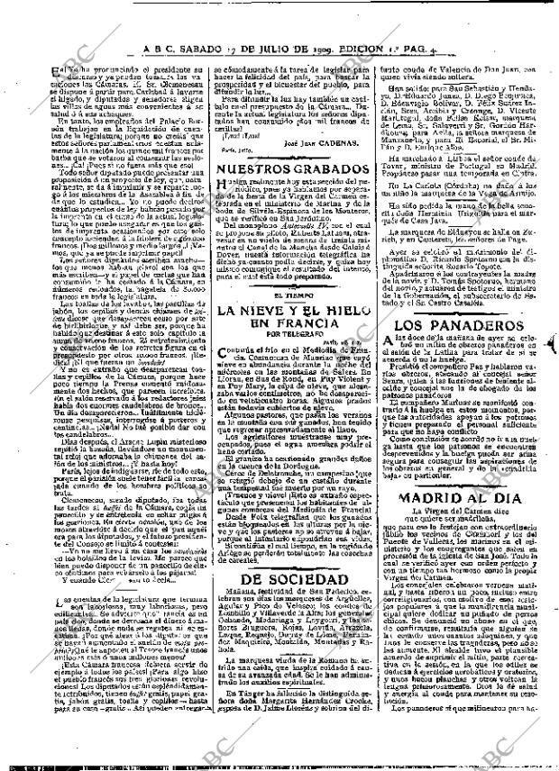 ABC MADRID 17-07-1909 página 4