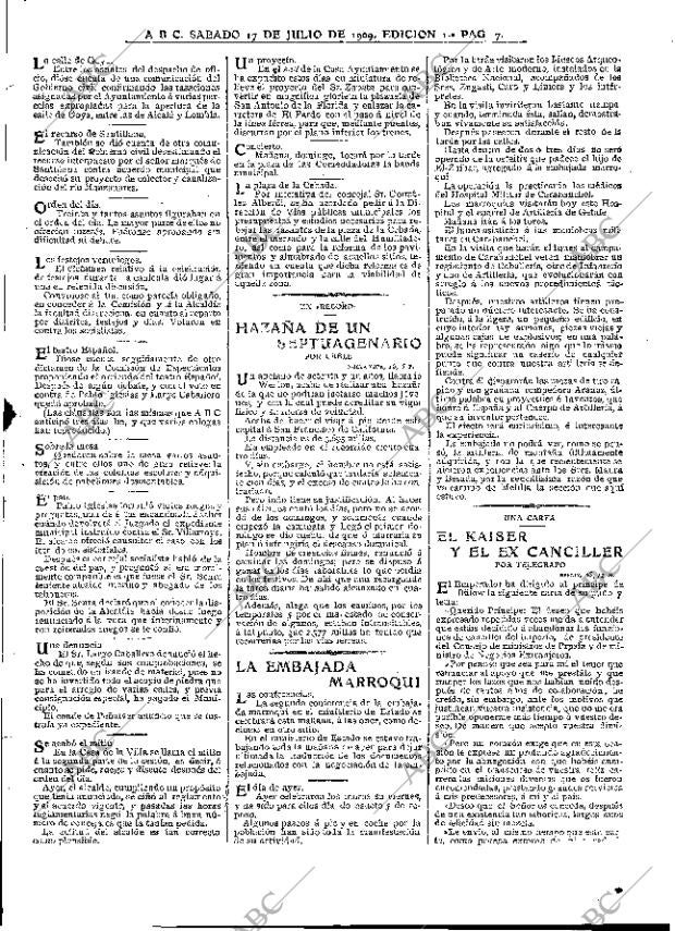 ABC MADRID 17-07-1909 página 7