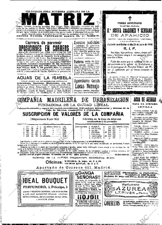 ABC MADRID 19-07-1909 página 2