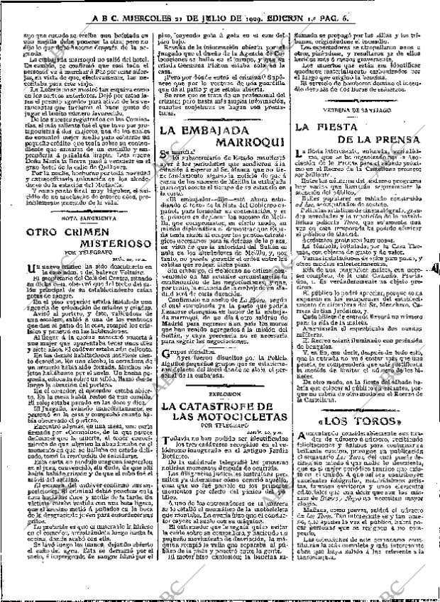 ABC MADRID 21-07-1909 página 6
