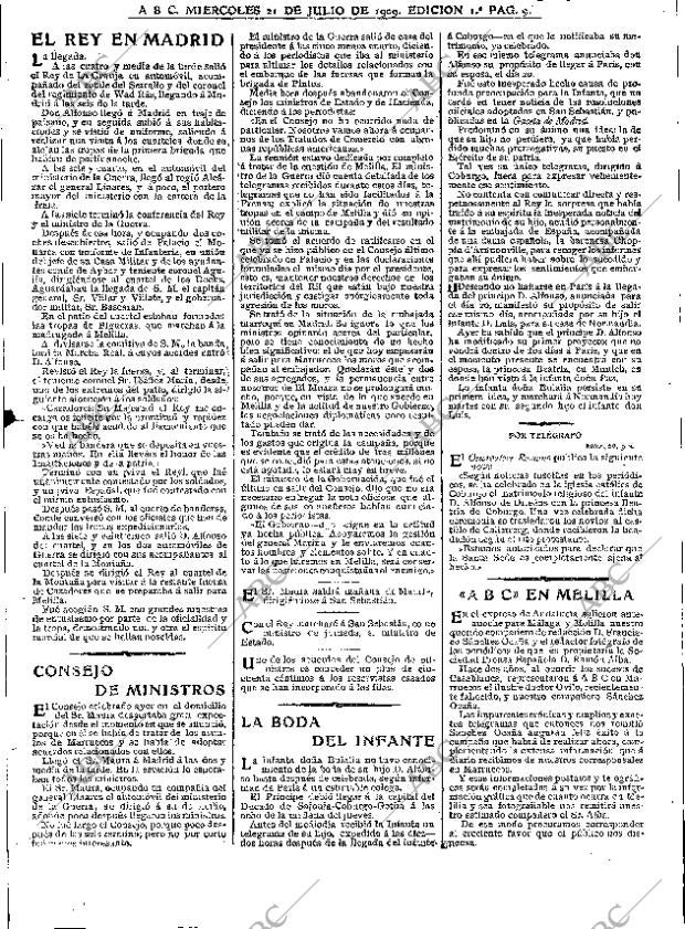ABC MADRID 21-07-1909 página 9