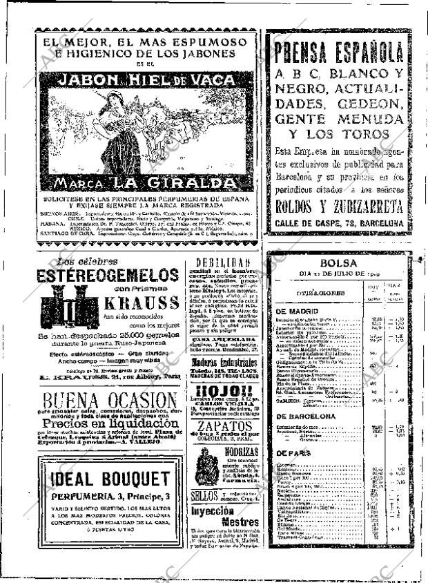 ABC MADRID 22-07-1909 página 2