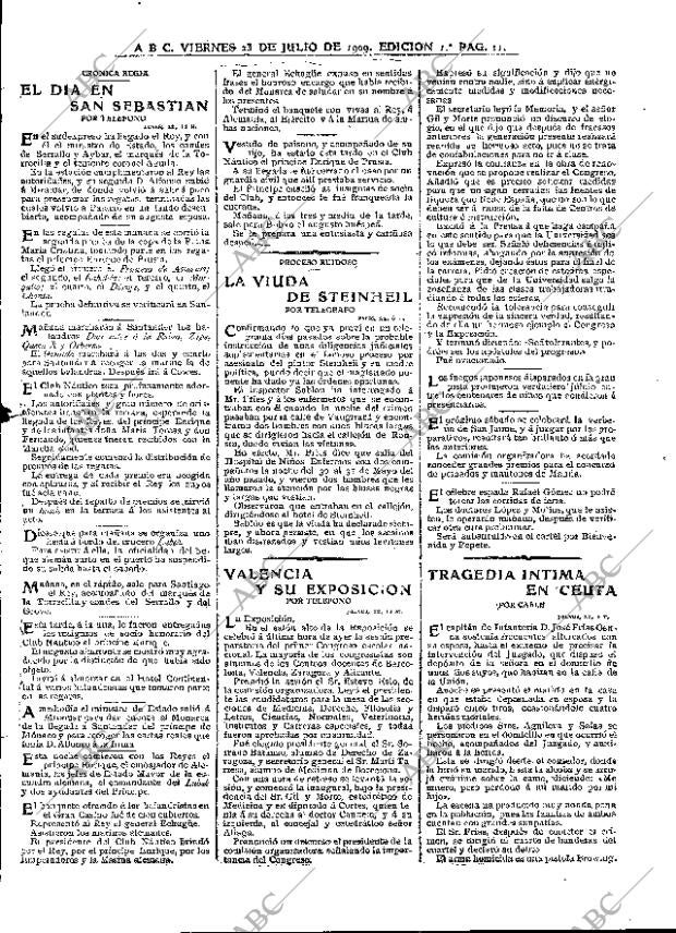 ABC MADRID 23-07-1909 página 11