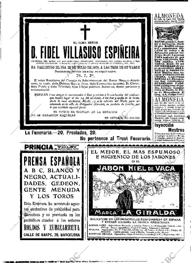 ABC MADRID 23-07-1909 página 2