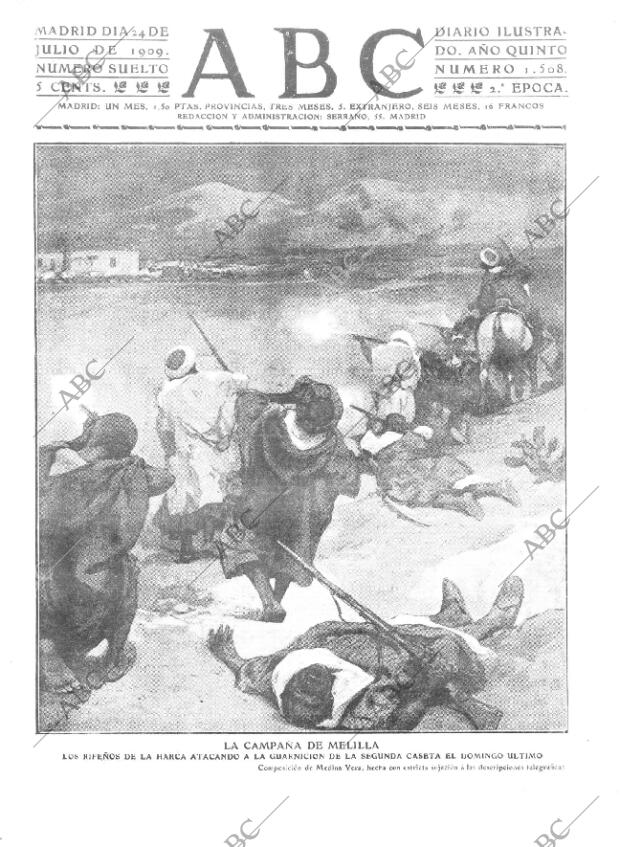 ABC MADRID 24-07-1909 página 1