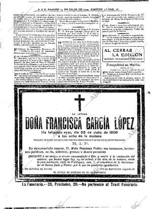 ABC MADRID 24-07-1909 página 16