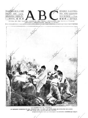 ABC MADRID 25-07-1909 página 1