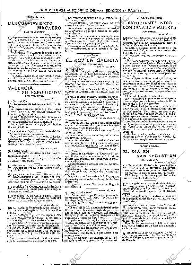 ABC MADRID 26-07-1909 página 7