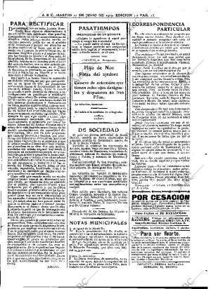 ABC MADRID 27-07-1909 página 13