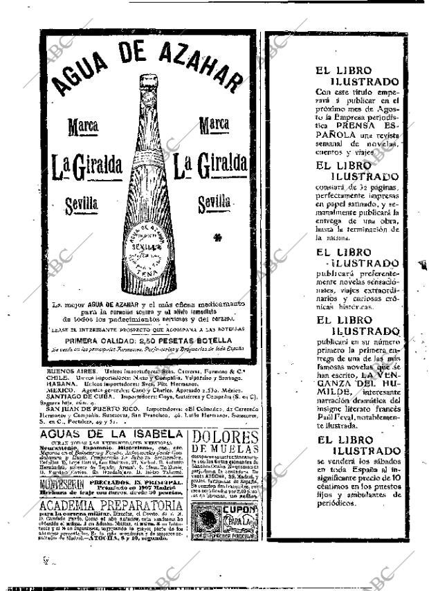 ABC MADRID 27-07-1909 página 16