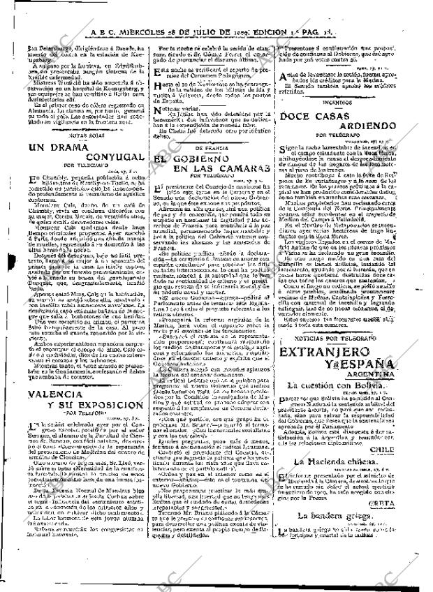 ABC MADRID 28-07-1909 página 15