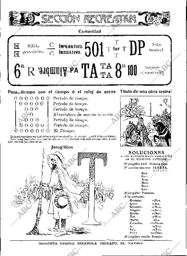 BLANCO Y NEGRO MADRID 31-07-1909 página 27