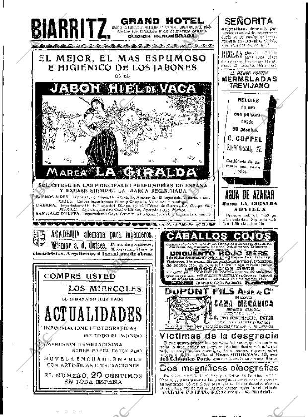 BLANCO Y NEGRO MADRID 31-07-1909 página 6