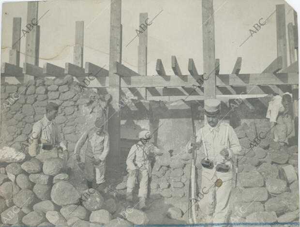 Guerra de Marruecos, construccion de un blocao