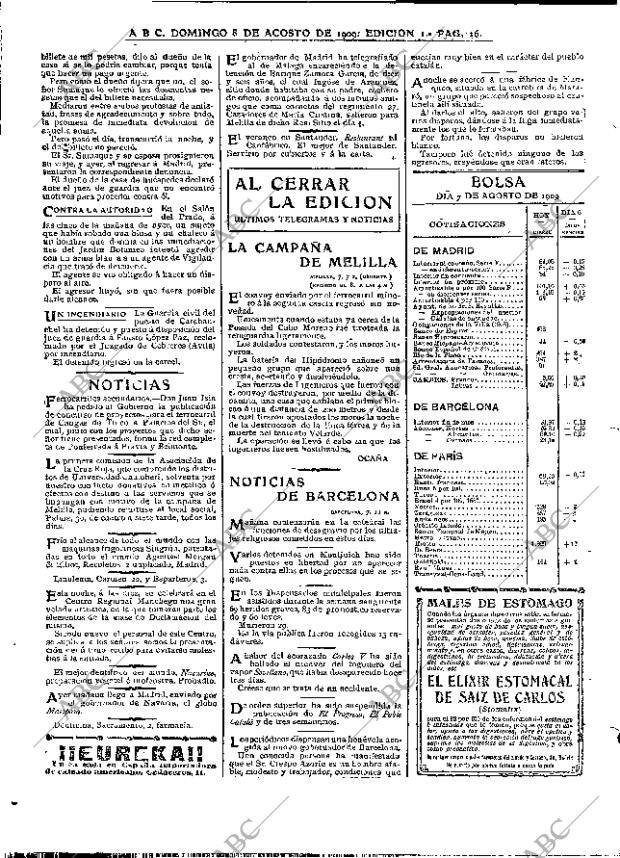 ABC MADRID 08-08-1909 página 16