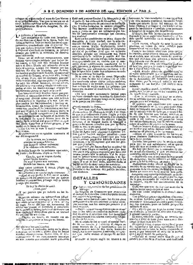 ABC MADRID 08-08-1909 página 6