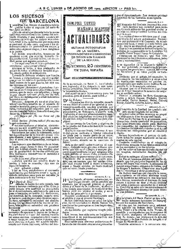ABC MADRID 09-08-1909 página 11