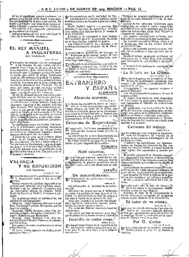 ABC MADRID 09-08-1909 página 15