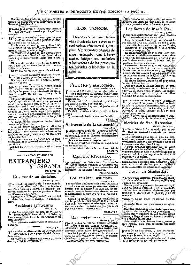 ABC MADRID 10-08-1909 página 11
