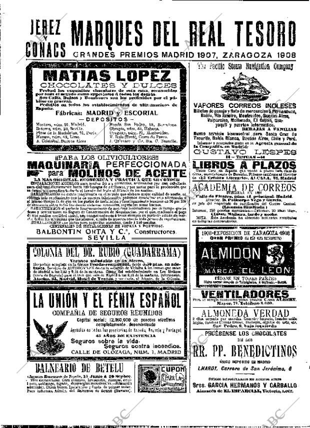 ABC MADRID 10-08-1909 página 16