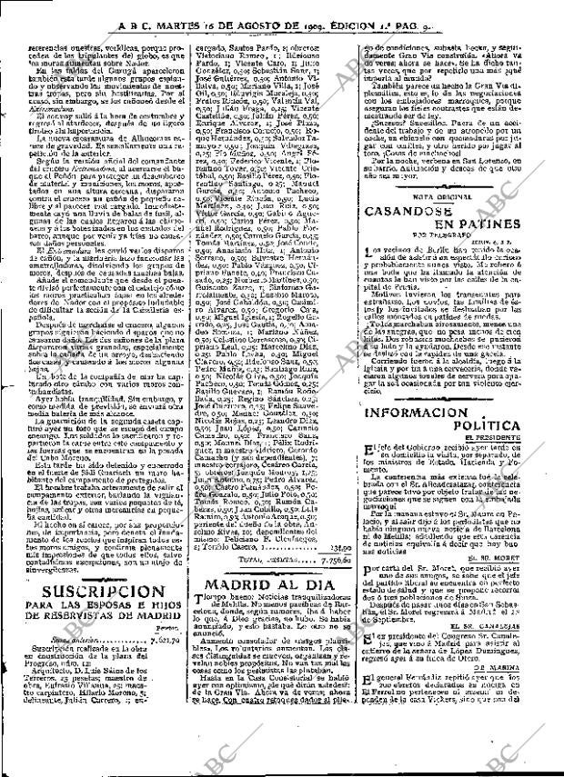 ABC MADRID 10-08-1909 página 9