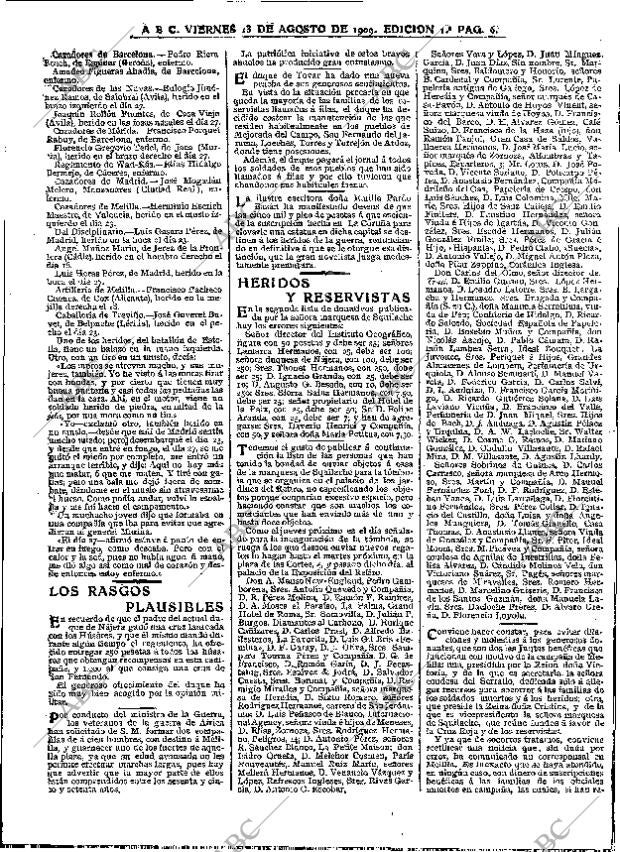 ABC MADRID 13-08-1909 página 6