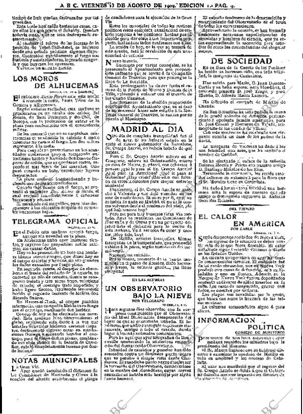 ABC MADRID 13-08-1909 página 9