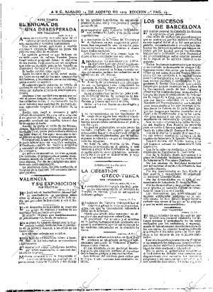ABC MADRID 14-08-1909 página 14