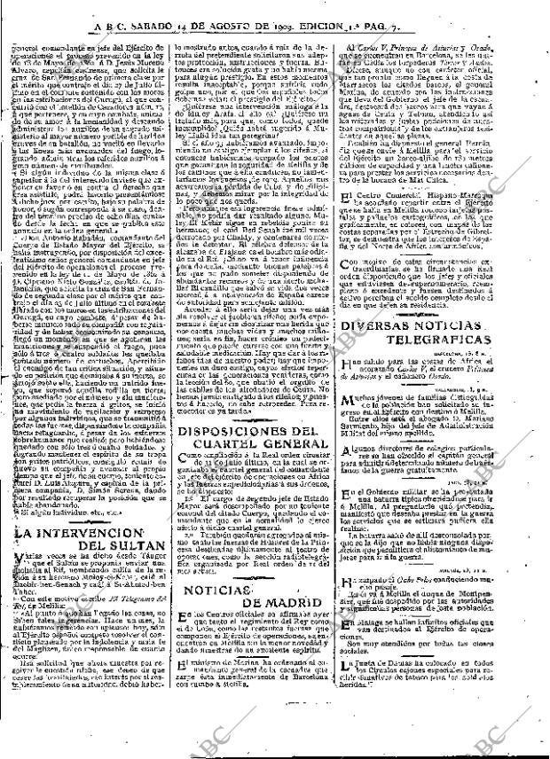 ABC MADRID 14-08-1909 página 7